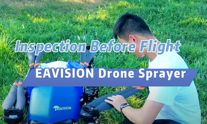 Hercules AI Intelligent Drone Sprayer Inspection Before Flight